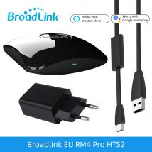 Controller di controllo remoto IR universale originale Broadlink RM4 Pro Interruttore RF intelligente Sensore HTS2 Funziona Alexa Google Home Assistant