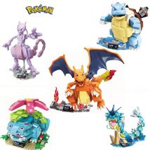 Pokemon Anime Cartoon Pikachu Bulbasaur Bausteine ​​Ziegel Sets Film Puppen Modell Kinder Spielzeug Für Jugendliche Geschenk