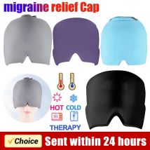 Gel Eis Kopfschmerzen Migräne Linderung Hut kalte Kompresse Therapie Kappe Eiskopf Wrap Pack Augen maske für Druck lindern Schmerzen Eishut
