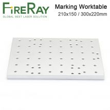 Fireray Metall Arbeitstisch 300x220x10mm 210x150x10mm Gewinde m5 Hub tisch für DIY 1064nm Faserlaser Markierung maschinen teile
