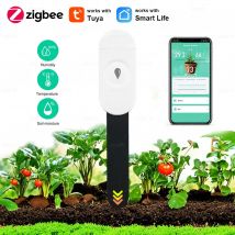 Tuya ZigBee Tester di Umidità del Suolo Misuratore di Umidità Fattoria Piante da Prato Fiore Monitor del Suolo Sensore Igrometro Comodo Strumento di Giardinaggio