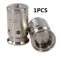 WZJG 1.5" Tri Clamp Ferrule OD 50.5mm 304 Stainless Steel 0-1/2/3 Bar Adjustable Pressure Relief Breaker Vacuum Valve