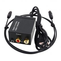 Convertitore audio Fibra ottica coassiale Toslink digitale a jack 3,5 mm analogico per RCA SPDIF Decodificatore audio digitale Amplificatore stereo