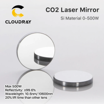Cloudray 500W Co2 Laser Si Specchi riflettenti Lente Refiectivity 99.6% Lente riflettente con rivestimento nero per incisore laser CO2