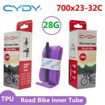 28g CYDY Bici Da Strada TPU Camera D'aria 700x23C 25C 26C 27C 28C 30C 32C Bici Da Strada Pneumatici Della Macchina Fotografica pneumatico 700C pneu aro Valvola Francese