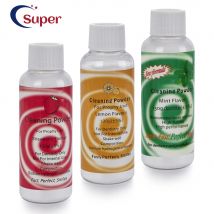 Polvere per lucidatura dentale Profilascia getto d'aria Flusso Pulizia dei denti Placca Rimozione macchie bicarbonato di sodio 130g Menta Limone Fragola