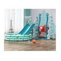 Children Indoor Playground Toys Plastic Material Slide and Swing Set for Baby Equipment Plastic Kids Toys