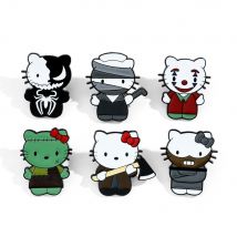 Anime Sanrio Hallo Kitty Brosche Cartoon Kreativität Abzeichen Halloween Metall Abzeichen Persönlichkeit Kleidung Tasche Zubehör Dekorieren