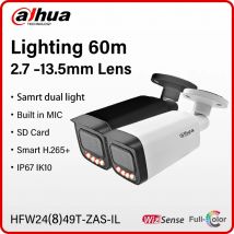 Dahua WizSense 4MP 8MP Vollfarb-Kamera mit motorisiertem Zoomobjektiv, intelligente Lichtkamera mit Mikrofon HFW2449T-ZAS-IL HFW2849T-ZAS-IL