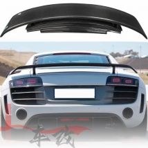 Para Audi R8 2007-2016 V10 GT estilo tapa de equipaje trasero caja trasera alerón guardabarros accesorios de ajuste de coche Material de fibra de carbono verdadero