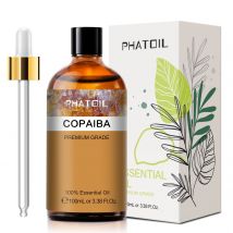 PHATOIL 100ML Copaiba Oli Essenziali Puri Helichrysum Neroli Albero del Tè Australiano Limone Eucalipto Curcuma Oregano Olio di Menta Verde