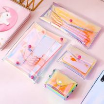 Mode 1PCS Mini Transparent Kleine Brieftasche Geldbörsen Tasche Kupplung Handtasche Weibliche Schlüssel Geldbörse Kosmetik Lagerung Beutel