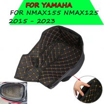 Motorrad Leder Hinten Trunk Cargo Liner Schutz Motorrad Sitz Pad Für Yamaha NMAX155 NMAX125 NMAX 155 NMAX 125 2016 - 2023