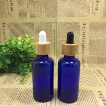 10pcsCometic Packaging 5ml 10ml 15ml 20ml 30ml 50ml 100ml Amber Essential Oil Body Oil Hair Oil Bottle Glass with Bamboo Dropper