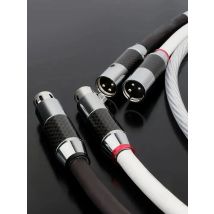 Flagship Pair XLR Interconnect Cable Audiophile XLR Cable With Carbon Fiber XLR Balanced Male Female