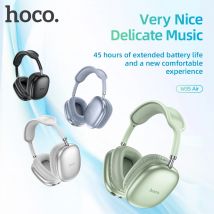 HOCO W35 Air Cuffie Bluetooth over-ear Cuffie sportive wireless Supporta scheda TF Modalità AUX Auricolari stereo per studenti da gioco intelligenti
