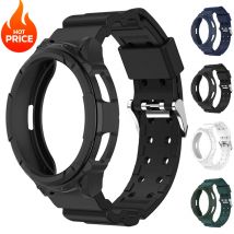Cinturino in silicone + custodia per Samsung Galaxy Watch 6 Classic 43mm 47mm Sport Loop Band Custodia protettiva per schermo per SAMSUNG 6Classic