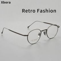 Reines Titan, ultraleichte, modische Brillengestelle für Herren und Damen, luxuriöse optische Anti-Blaulicht-Brillen mit Sehstärke 2131TS