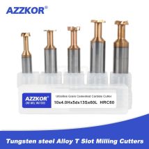 AZZKOR Tungsten steel Alloy Milling Knife T Slot Milling Cutters Machining Hard Steel Salloy steels Special Groove Type Cutters