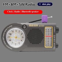 Tragbare FM AM SW Radio Hohe Empfindlichkeit Uhr Radio Empfänger Drahtlose Bluetooth Lautsprecher MP3 Musik Player Unterstützung U Disk AUX
