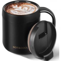 350ml/550ml Kaffeetasse isolierte Kaffeetasse mit Griff Edelstahl Kaffeetasse mit Lippen Kaffee becher Thermoskanne Tee tassen