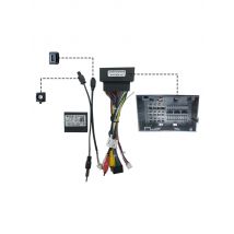 Car Audio DVD Android 16PIN Power Cable Adapter With Canbus Box For Jeep Cherokee Compass Renegade Fiat Power Wiring Harness