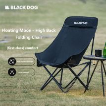 Blackdog Outdoor-Klappstuhl, mehrpolig, Kreuzstütze, tragbar, für Camping, erhöhter Mondstuhl, Camping-Angelstuhl