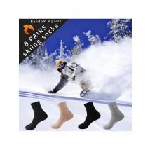 8/4/1 Double Men's and Women's Thick Sheep Skiing Socks Thick Winter Warm Loop Socks Elastic Opening Warm Wool Feeling