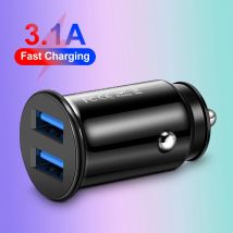 3,1 EINE Mini 2-Port USB Auto Ladegerät Schnelle Lade Typ C PD Auto Ladegeräte Adapter Für iPhone Für Samsung für Huawei Für Xiaomi
