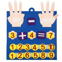 Kind Montessori Filz Finger Zahlen Mathematik Spielzeug Kinder Zählen Frühen Lernen Bildungs Bord Für Kleinkind Lehrmittel