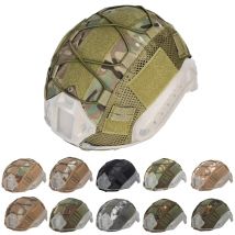 BOOIU Taktische Helmabdeckung für MH PJ BJ OPS-Core Fast Helm Jagd CS Camo Airsoft Paintball Helmabdeckung mit elastischer Kordel