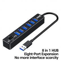 USB 2.0 Multi Ports High Speed 3 6 Port Hub USB Splitter Mehrere Extender TF SD Kartenleser Adapter Expander für Laptop PC
