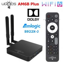 UGOOS AM6B Plus TV BOX Amlogic S922X-J Android 9.0 DDR4 4GB RAM 32GB WiFi6 1000M BT5.0 OTT 4K AM6 Plus TVBOX