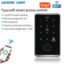 Tuya Wifi Fingerprint Access Control Tastatur Im Freien Wasserdichte Fernbedienung Türöffner Master Karte App Temporäre Passwort Verriegelung