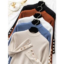 Casual Herbst Winter Frauen Dicken Pullover Pullover Taste Lange Hülse O-ansatz chic Pullover Weibliche Dünne Gestrickte Weiche Jumper Tops