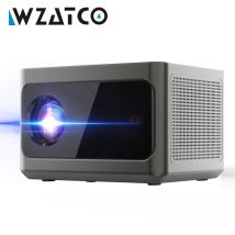 WZATCO A9 300 pollici 1080P completamente automatico 4K HDR messa a fuoco automatica Android 32GB Wifi Smart RJ45 proiettore LED proiettore LCD Home Beamer