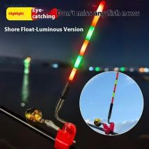 ♥ ♥ ♥ Fischbissanzeiger, Angelrutenoberteil, schwimmender Indior, elektronischer Nachtleuchten-Signalschwimmer für die Küstenbank