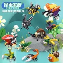 Einsätze Mini-Baustein für Kinder von 6 bis 10 Jahren, Tierpädagogik, zusammengebauter 3D-Konstrukteur, Mikrosteine, Geburtstagsgeschenke