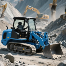 Kostenloser Versand Crawler Track Kompaktlader Baumaschinen Epa Motor Mini Kompaktlader Diesellader