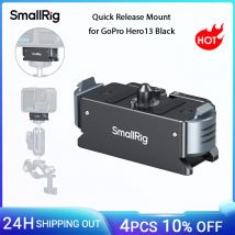 SmallRig Supporto magnetico a sgancio rapido per GoPro Hero 13 Adattatore con vite da 1/4"-20 per supporti sul collo Bastoni selfie Braccio magico -5437