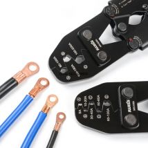IWISS IWS-5100A Batterieösen und offene Zylinderverbinder Crimpzange Zangenwerkzeuge funktioniert mit Draht AWG 16-4 Zange