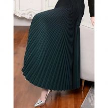 Elastic Waist Gradient Colour Pleated Half-body Skirt Miyake 2025 Summer New Fashion Casual Versatile Loose Elegant Skirt