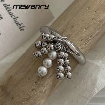 Mewanry Silber Farbe Quaste Ring Für Frauen Neue Mode Kreative Romantische Hochzeit Party Braut Schmuck Zubehör Geschenke Großhandel