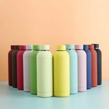 Neue Stahl 500 ml kleine Mundflasche Outdoor-Sport USA-Stil tragbare Thermoskanne Tasse kühle Wasserflasche