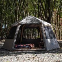 Hexagonal Inflatable Tent Outdoor Camping Portable Folding Waterproof Sun Protection Tent Oxford Cloth Beach Tourism Tents