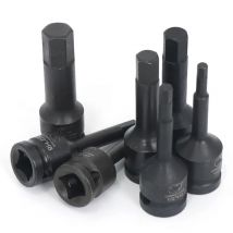 1/2 Zoll Antrieb Langer Schlagschrauber-Set Sechskant-Bits Luft-Inbusschrauber Metrisch H4 H5 H6 H7 H8 H9 H10 H11 H12 H13 H14 H15 H16 H17 H18 H19