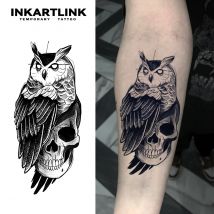 Temporäres Adler-Tattoo, hält bis 15 Tage, neue Technologie, magischer, wasserfester, semi-permanenter Aufkleber.