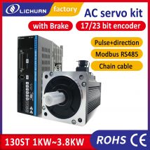 Lichuan 130ST Bremsservomotor 1,5 kW 2 kW 2,6 kW AC-Servotreiber-Kit 6 Nm bis 10 Nm für Robotermaschine CNC