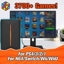 Launchbox Gaming-Festplatten-Retro-Spielekonsole für PS4/PS3/PS2/WiiU/Wii/N64/DC/PS1 für Win PC/Laptop mit 3760+PC/3D-Spielen