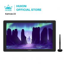 HUION-tableta gráfica Kamvas 22, dispositivo con bolígrafo, pantalla antideslumbrante de 21,5 pulgadas, RGB 120% s, Windows, Mac y Android
